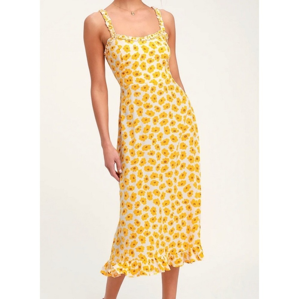 Faithfull Sunflower Midi Dress